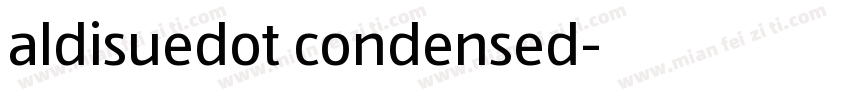 aldisuedot condensed字体转换